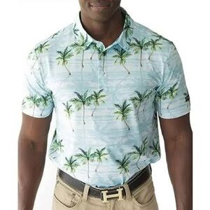 Yatta Golf Performance Short Sleeve Polo in Makani Olu Olu - Size XL